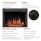 Edendirect 36 in. Ventless Electric Fireplace Insert, Remote Control, Adjustable LED Flame Brightness ED936A - alternate 5